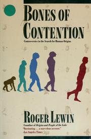Cover of: Bones of contention by Roger Lewin