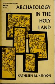 Cover of: Archaeology in the Holy Land. by Kathleen Mary Kenyon