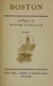 Cover of: Boston by Upton Sinclair