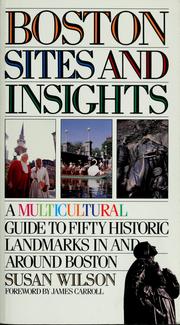 Cover of: Boston sites and insights