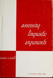 Cover of: Assessing linguistic arguments by edited by Jessica R. Wirth.