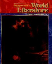 Cover of: Backgrounds to world literature