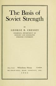 Cover of: The basis of Soviet strength