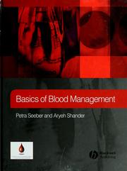 Basics of blood management by Petra Seeber