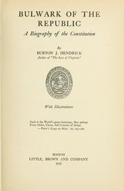 Cover of: Bulwark of the republic: a biography of the Constitution