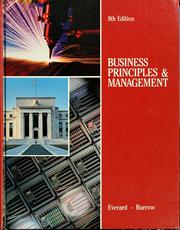 Cover of: Business principles & management by Kenneth E. Everard