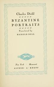 Cover of: Byzantine portraits by Charles Diehl