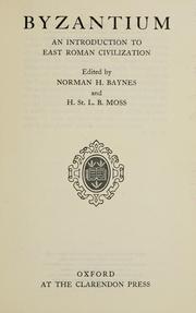 Byzantium by Norman Hepburn Baynes