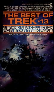 Cover of: The best of Trek #13 by edited by Walter Irwin & G.B. Love.