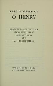 Cover of: Best stories of O. Henry