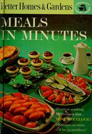 Cover of: Better homes and gardens meals in minutes. by 