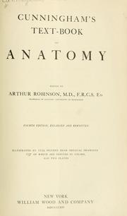 Cover of: Cunningham's Text-book of anatomy