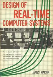 Cover of: Design of real-time computer systems