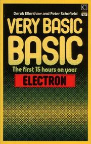 Very basic BASIC by Derek Ellershaw, Peter Schofield