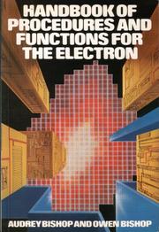 Cover of: Handbook of Procedures & Functions for the Electron by Owen Bishop