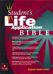 Cover of: Student's life application Bible: New Living Translation.