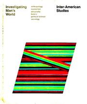 Cover of: Investigating Man's World: Inter-American Studies