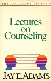 Cover of: Lectures on counseling