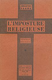 Cover of: L'imposture religieuse: Nouvelle Édition