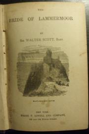 Cover of: The bride of Lammermoor by Sir Walter Scott