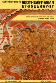 Rice in Southeast Asian Myth and Ritual by Anthony R. Walker