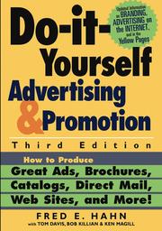 Cover of: Do-It-Yourself Advertising and Promotion by Fred E. Hahn