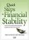 Cover of: Quick Steps to Financial Stability
