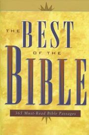 Cover of: The Best of the Bible: 365 Must-Read Bible Passages