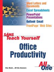Cover of: Sams Teach Yourself Office Productivity All in One