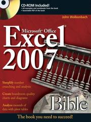 Cover of: Excel 2007 Bible