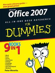 Cover of: Office 2007 All-in-One Desk Reference For Dummies by Peter Weverka