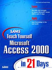 Cover of: Sams Teach Yourself Microsoft Access 2000 in 21 Days