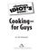 Cover of: The Complete Idiot's Guide to Cooking--for Guys