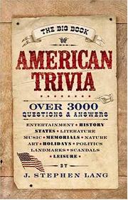 Cover of: The Big Book of American Trivia