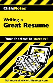 Cover of: CliffsNotes Writing a Great Resume