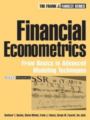 Cover of: Financial Econometrics