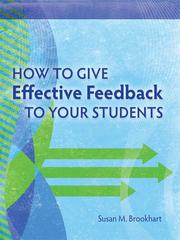 Cover of: How to Give Effective Feedback to Your Students by Susan M. Brookhart