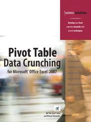 Cover of: Pivot Table Data Crunching for Microsoft® Office Excel® 2007