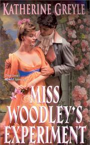 Cover of: Miss Woodley's experiment by Katherine Greyle