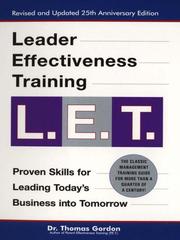 Cover of: Leader Effectiveness Training by Gordon, Thomas