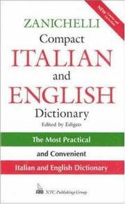 Cover of: Zanichelli compact Italian and English dictionary: English-Italian/Italian-English