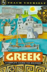 Cover of: Greek: A Complete Course for Beginners (Teach Yourself Books)