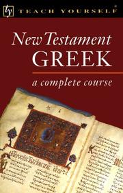 Cover of: New Testament Greek