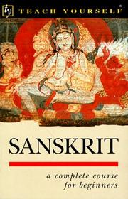 Cover of: Sanskrit: an introduction to the classical language