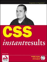 Cover of: CSS Instant Results