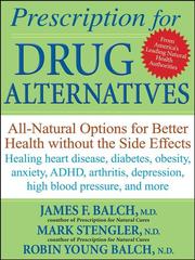 Cover of: Prescription for Drug Alternatives
