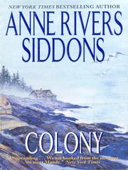 Cover of: Colony by Anne Rivers Siddons