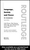 Cover of: Language, Society and Power |