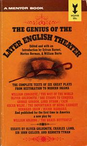Cover of: The  genius of the later English theater