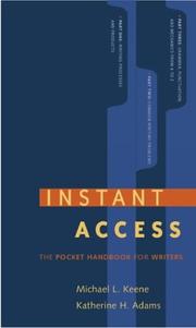 Cover of: Instant Access: The Pocket Reference for Writers
